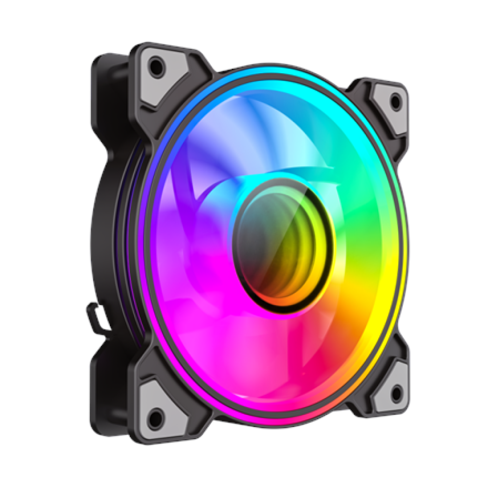 Gamemax Case Fan , DUAL RING INFINITY BK , Black