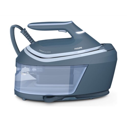 Philips , Ironing System , PSG6042/20 PerfectCare 6000 Series , 2400 W , 1.8 L , 8 bar , Auto power off , Vertical steam function , Calc-clean function , Blue