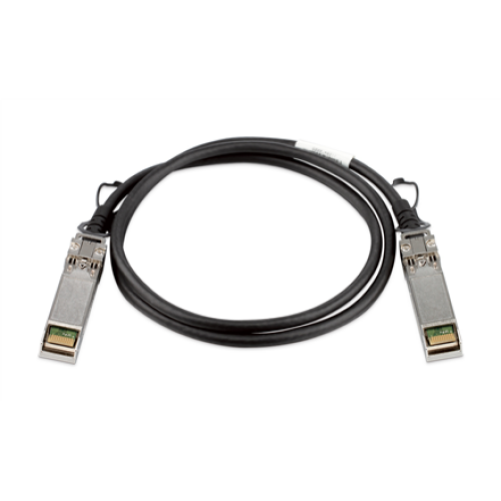 D-Link , DEM-CB100S , SFP+ , Copper , Direct Attach Cable , 10/100/1000/10000 Mbit/s , Maximum transfer distance 1 m , -40 to +85C