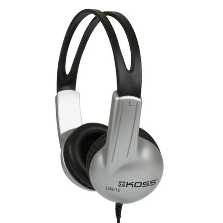 Koss , Headphones , UR10 , Wired , On-Ear , Silver/Black