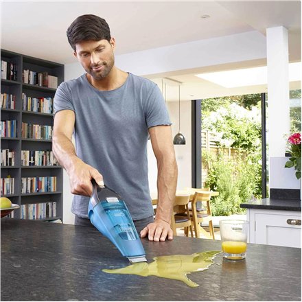 BLACK & DECKER , Vacuum Cleaner , WDC215WA-QW , Cordless operating , Handstick , 7.2 V , Operating time (max) 10 min , Blue