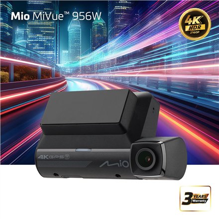 Mio Premium 4K HDR Dash Cam , MiVue 956W , GPS , Wi-Fi
