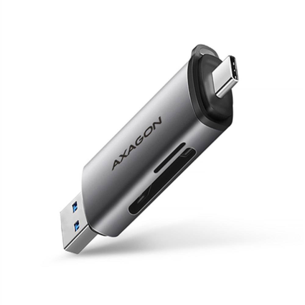 AXAGON Mobile USB 3.2 Gen 1card reader with USB-C and USB-A connectors , CRE-SAC