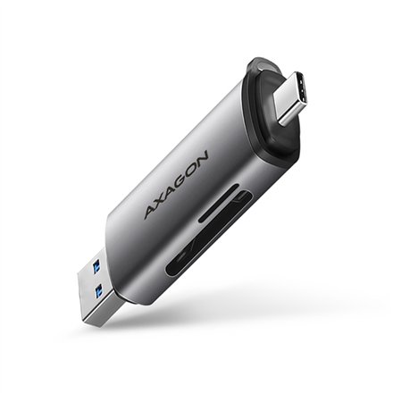 AXAGON Mobile USB 3.2 Gen 1card reader with USB-C and USB-A connectors , CRE-SAC