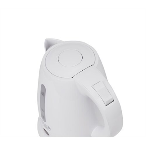 Adler , Kettle , AD 1272 , Electric , 1600 W , 1 L , Stainless steel/Polypropylene , 360° rotational base , White
