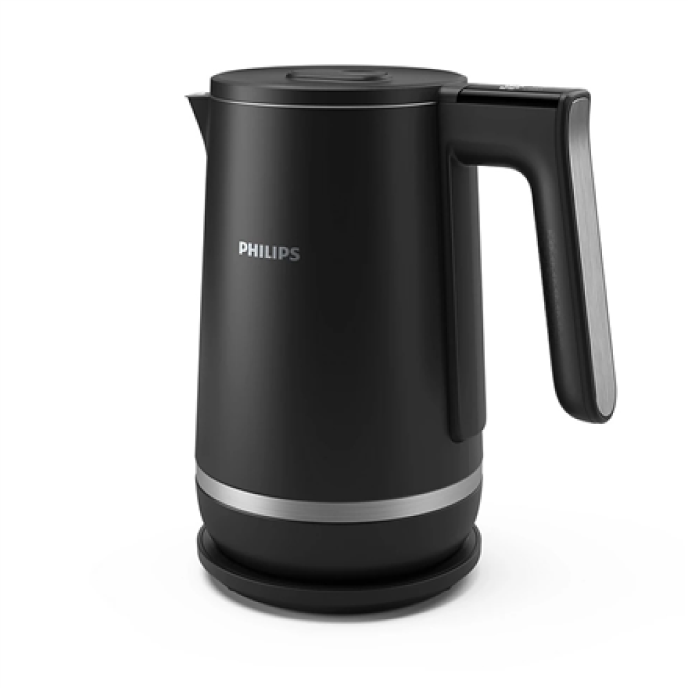 Philips , Double-walled Kettle , HD9396/90 7000 series , Electric , 2200 W , 1.7 L , Metal , 360° rotational base , Black