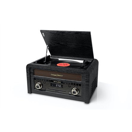Muse , Turntable micro system , MT-115W , USB port , AUX in , CD player , FM radio , Wireless connection
