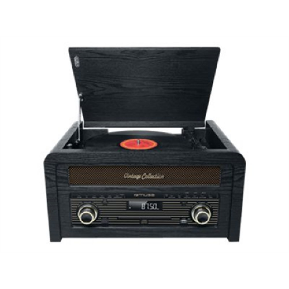 Muse , Turntable micro system , MT-115W , USB port , AUX in , CD player , FM radio , Wireless connection