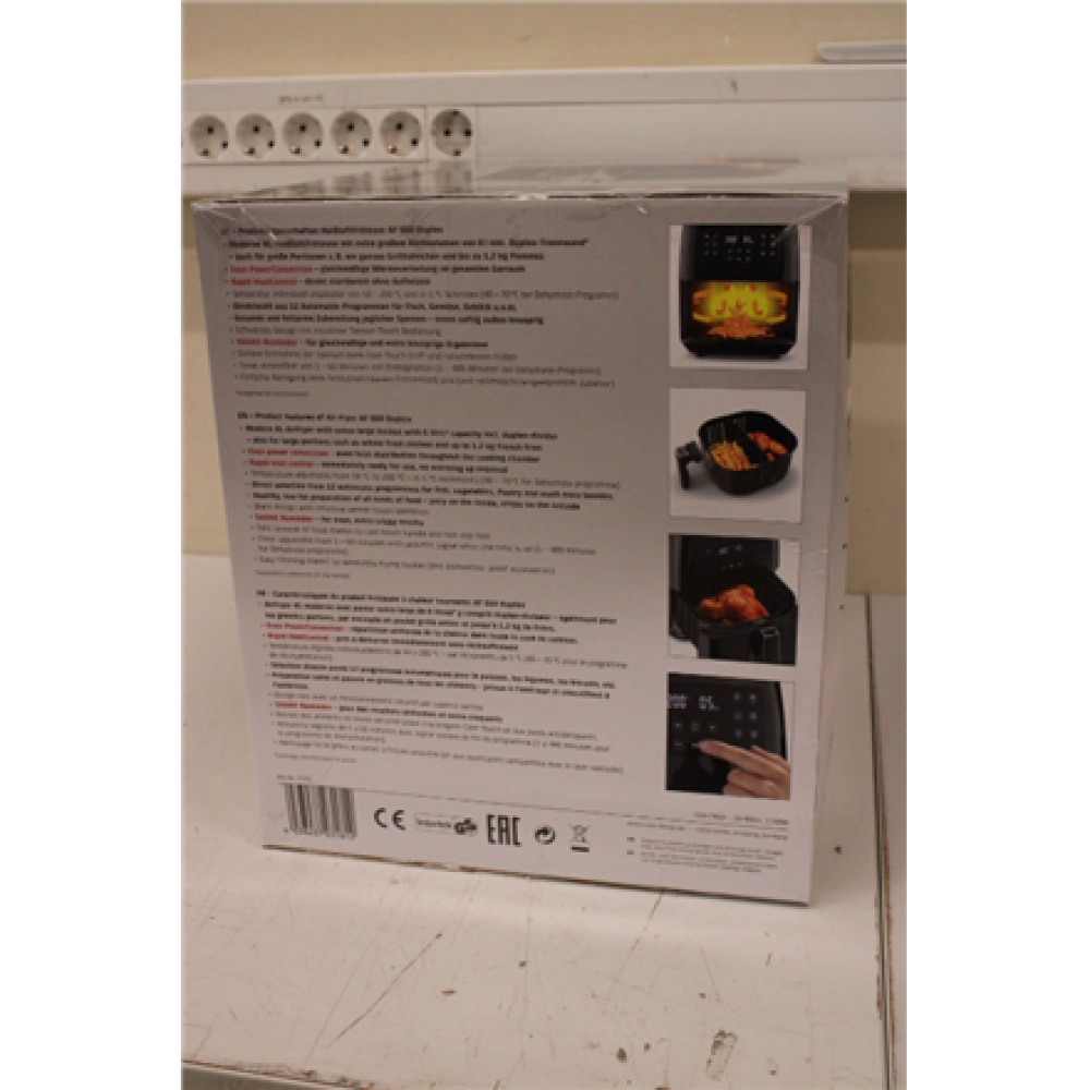 SALE OUT. Caso AF 660 Duplex Air fryer, 1700 W, Capacity 6 L, Black , Caso , Air Fryer , AF 660 Duplex , Power 1700 W , Capacity 6 L , DAMAGED PACKAGING