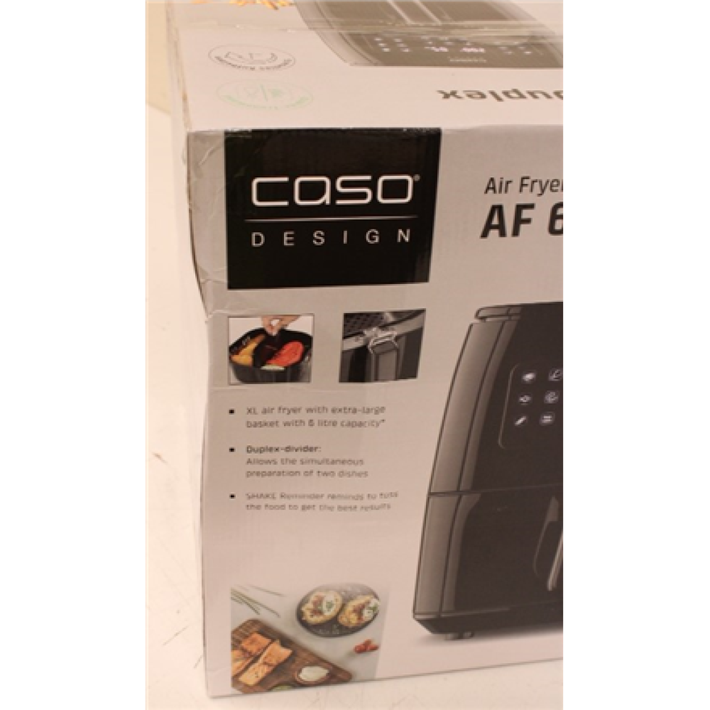 SALE OUT. Caso AF 660 Duplex Air fryer, 1700 W, Capacity 6 L, Black , Caso , Air Fryer , AF 660 Duplex , Power 1700 W , Capacity 6 L , DAMAGED PACKAGING