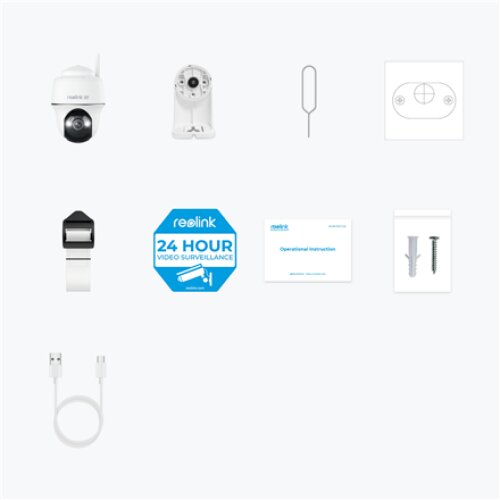 Reolink , Smart 4K Pan and Tilt Camera with Spotlights , Argus Series B440 , Dome , 8 MP , 4mm , H.265 , Micro SD, Max.128GB