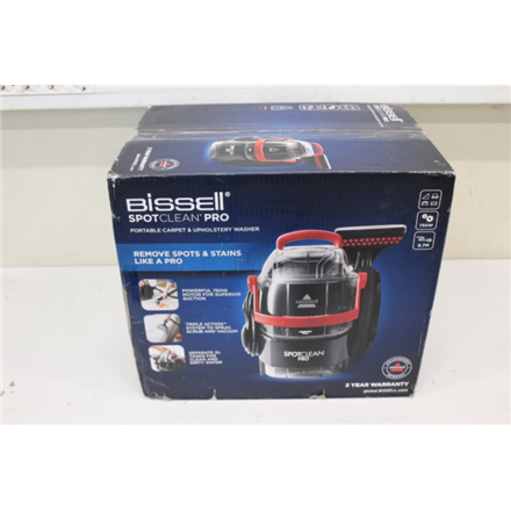 SALE OUT. , Bissell , Spot Cleaner , SpotClean Pro , Corded operating , Handheld , Washing function , 750 W , - V , Red/Titanium , Warranty 24 month(s) , DAMAGED PACKAGING, USED AS DEMO, MISSING LIQUID BOTTLE