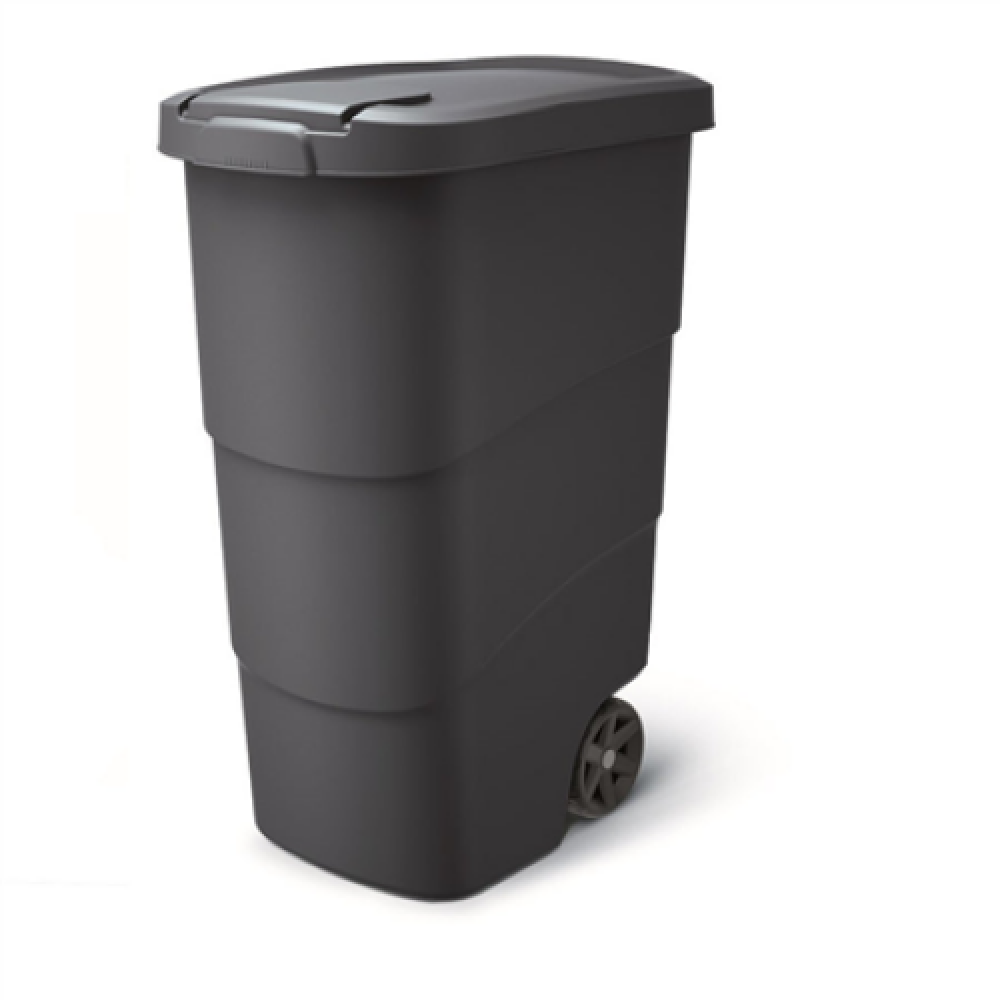 Ramda Waste Bin With Wheels, Portable, Weather Resistant, 90L