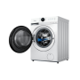 Midea Washing Machine , MF200W80WB/W-HR , Energy efficiency class A , Front loading , Washing capacity 8 kg , 1400 RPM , Depth 48 cm , Width 60 cm , Display , LCD , Steam function , White