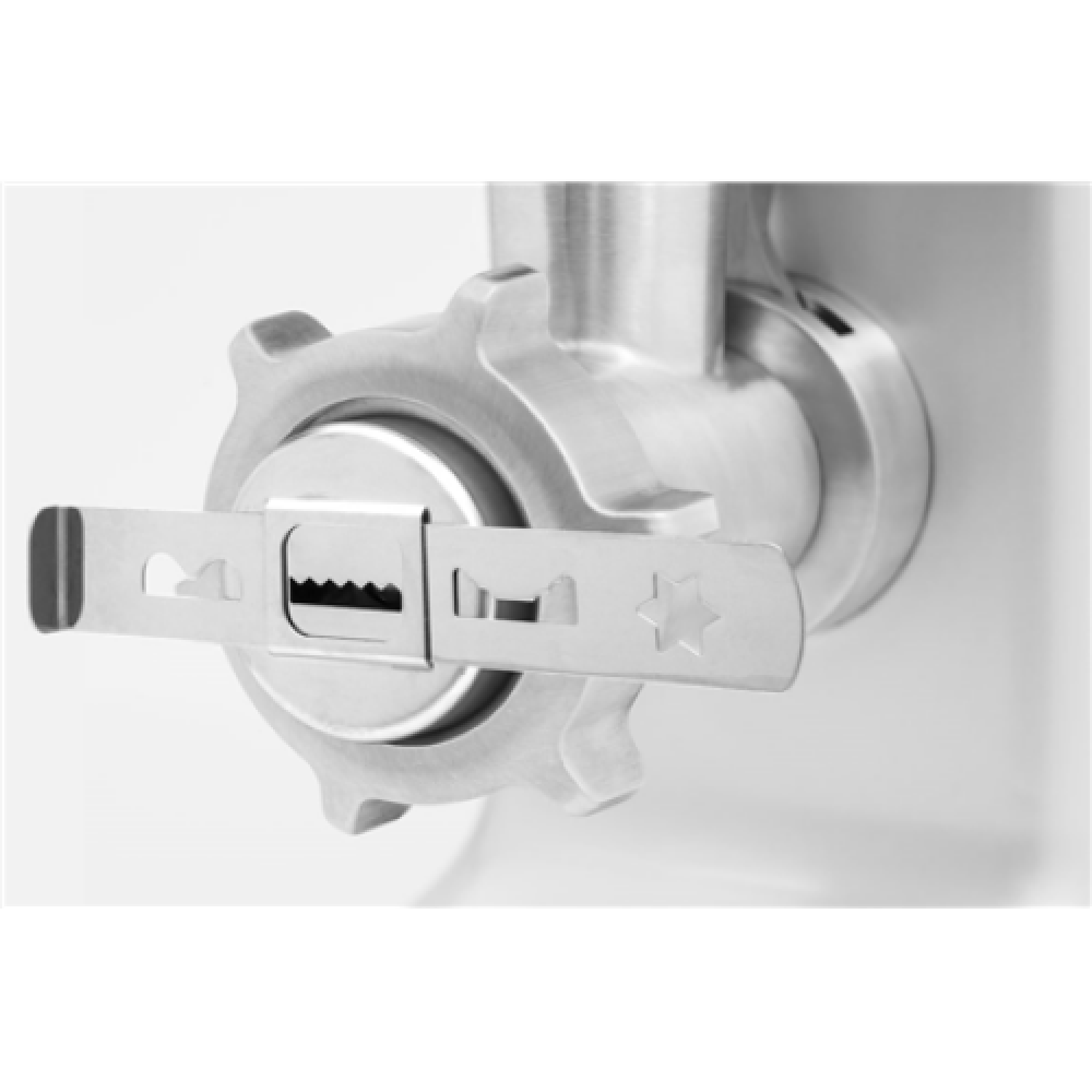 Caso , Meat Grinder , FW2000 , Silver , Number of speeds 2 , Accessory for butter cookies; Drip tray