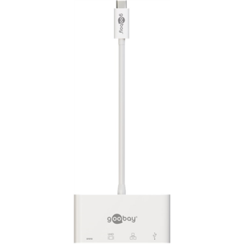 Goobay , USB-C Multiport Adapter (HDMI + Ethernet, PD) , 62105