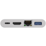 Goobay , USB-C Multiport Adapter (HDMI + Ethernet, PD) , 62105