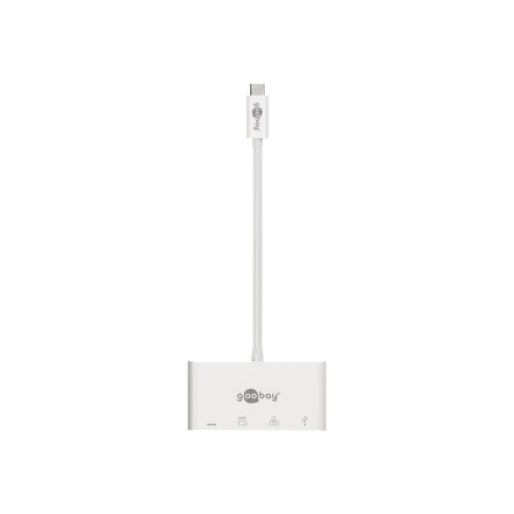 Goobay , USB-C Multiport Adapter (HDMI + Ethernet, PD) , 62105