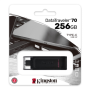Kingston , USB Flash Drive , DataTraveler 70 , 256 GB , USB 3.2 Gen 1 Type-C , Black