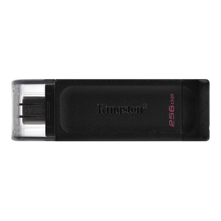 Kingston , USB Flash Drive , DataTraveler 70 , 256 GB , USB Type-C , Black