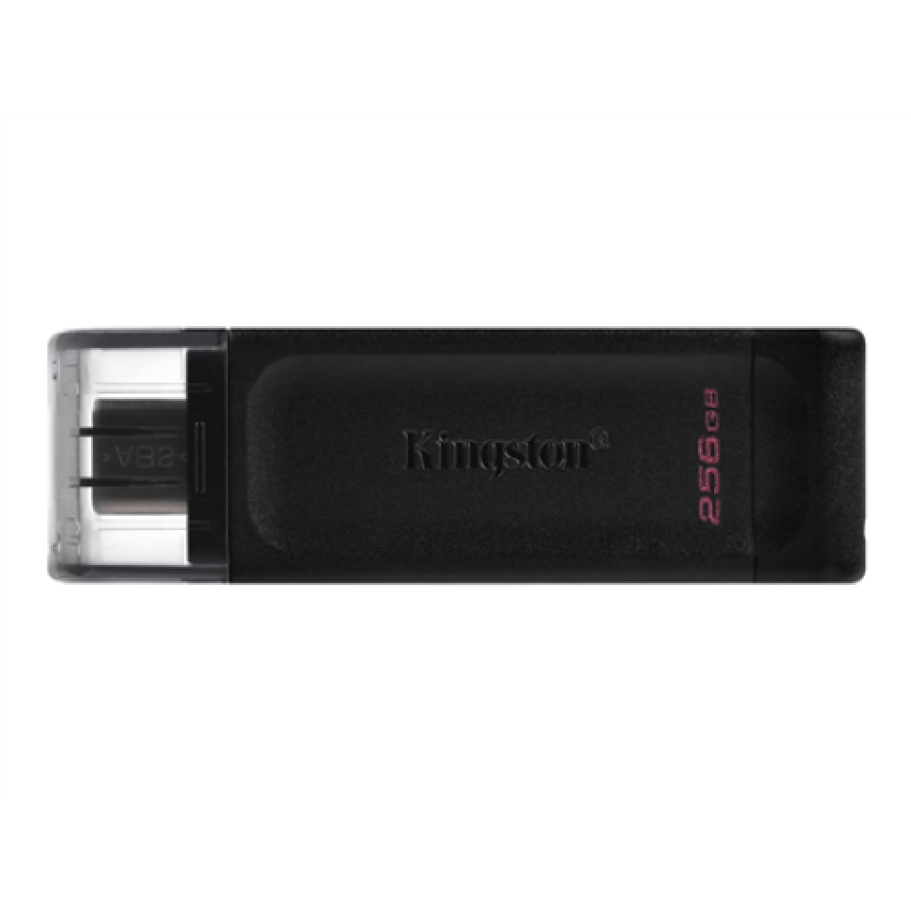 Kingston , USB Flash Drive , DataTraveler 70 , 256 GB , USB 3.2 Gen 1 Type-C , Black