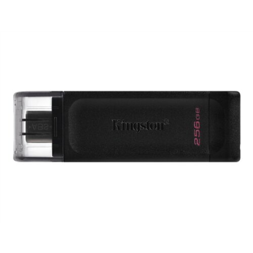 Kingston , USB Flash Drive , DataTraveler 70 , 256 GB , USB Type-C , Black