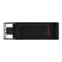 Kingston , USB Flash Drive , DataTraveler 70 , 256 GB , USB Type-C , Black