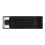 Kingston , USB Flash Drive , DataTraveler 70 , 256 GB , USB 3.2 Gen 1 Type-C , Black