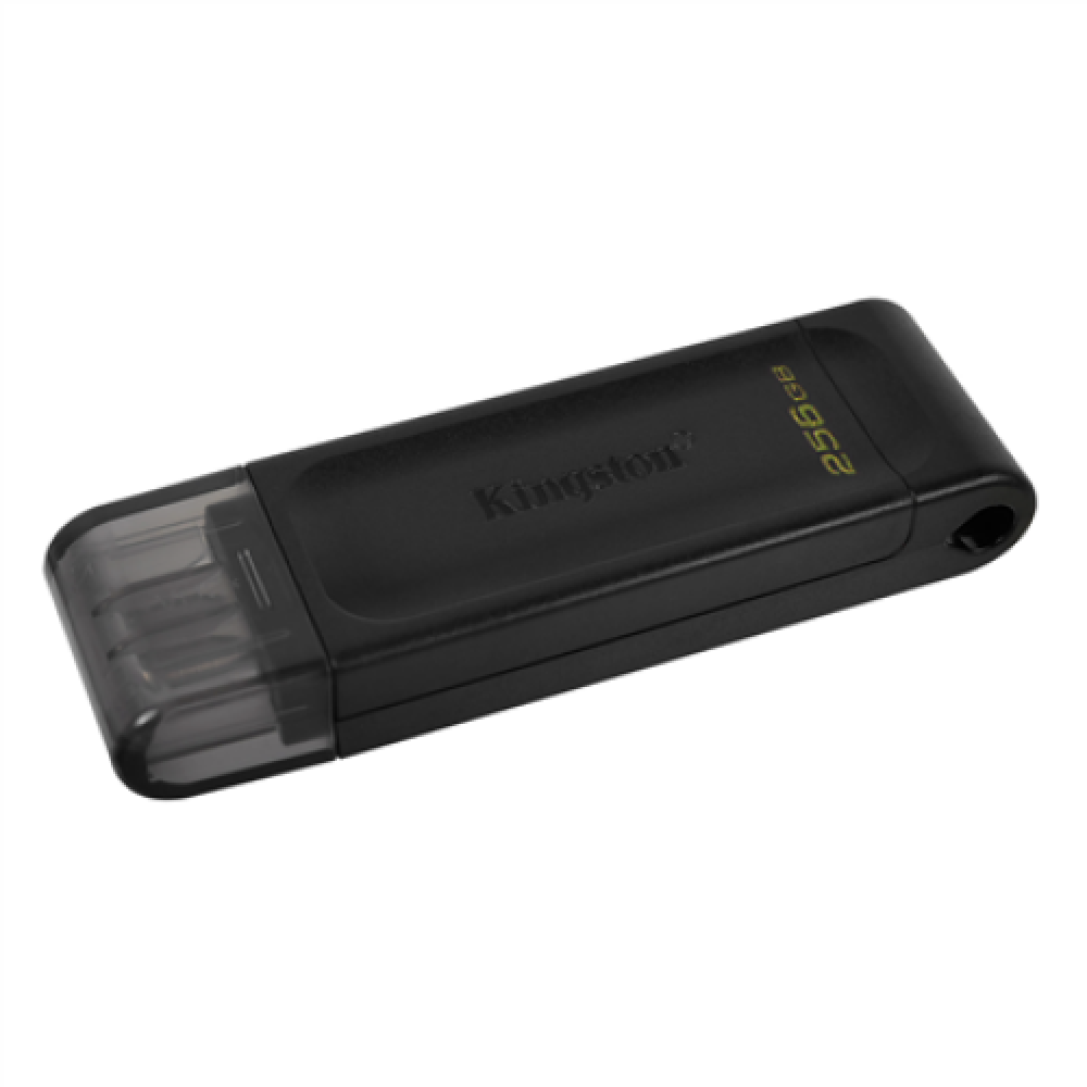 Kingston , USB Flash Drive , DataTraveler 70 , 256 GB , USB 3.2 Gen 1 Type-C , Black
