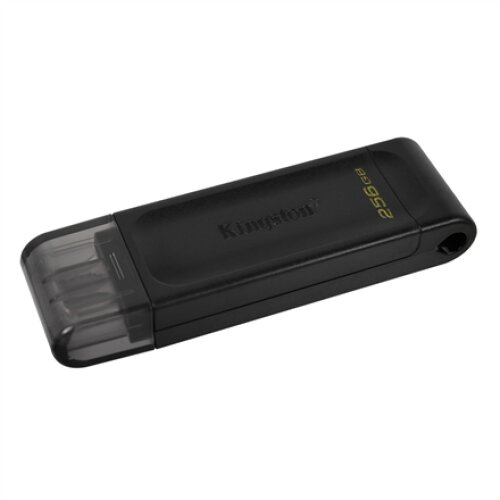 Kingston , USB Flash Drive , DataTraveler 70 , 256 GB , USB Type-C , Black