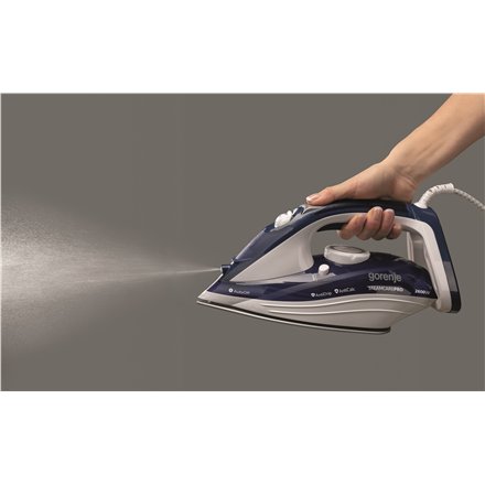Gorenje , Steam Iron , SIH2600BLC , Steam Iron , 2600 W , Water tank capacity 350 ml , Continuous steam 30 g/min , Steam boost performance 95 g/min , Blue/White