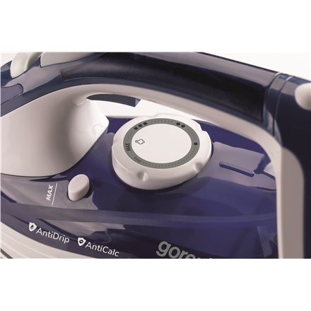 Gorenje , Steam Iron , SIH2600BLC , Steam Iron , 2600 W , Water tank capacity 350 ml , Continuous steam 30 g/min , Steam boost performance 95 g/min , Blue/White