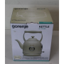 SALE OUT. , Gorenje , Kettle , K17CLIN , Electric , 2000 W , 1.7 L , Plastic/Metal , 360° rotational base , Ivory , DAMAGED PACKAGING