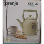 SALE OUT. , SALE OUT. , Gorenje , Kettle , K17CLIN , Electric , 2000 W , 1.7 L , Plastic/Metal , 360° rotational base , Ivory , DAMAGED PACKAGING