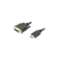 Lanberg HDMI to DVI-D Cable, Single Link with Gold-Plated Connectors , CA-HDDV-10CC-0018-BK , HDMI to DVI-D , 1.8 m