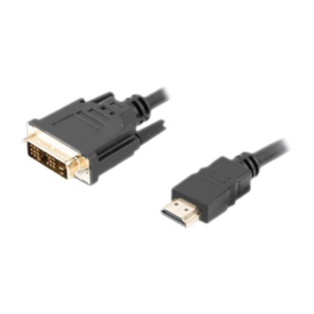 CA-HDDV-10CC-0018-BK Lanberg HDMI to DVI-D Cable, Single Link with Gold-Plated Connectors , CA-HDDV-10CC-0018-BK , HDMI to DVI-D , 1.8 m