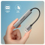 AXAGON ALU STRIP USB-A 4 port hub , HUE-STA