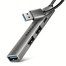 AXAGON ALU STRIP USB-A 4 port hub , HUE-STA