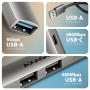 AXAGON ALU STRIP USB-A 4 port hub , HUE-STA