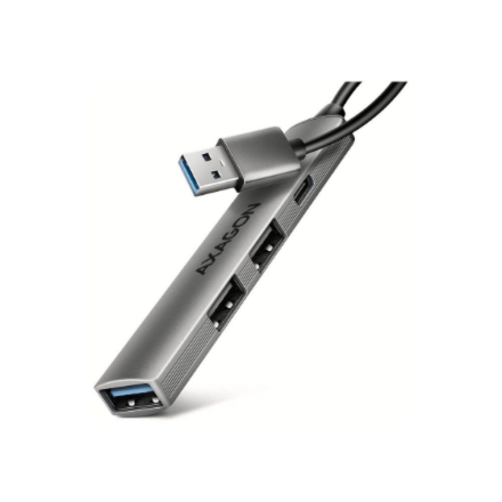AXAGON ALU STRIP USB-A 4 port hub , HUE-STA