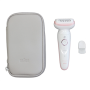 Braun Epilator , SES9000 Silk-epil 9 SkinSpa , Operating time (max) 50 min , Number of power levels 2 , Wet & Dry , White/Pink