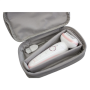 Braun Epilator , SES9000 Silk-epil 9 SkinSpa , Operating time (max) 50 min , Number of power levels 2 , Wet & Dry , White/Pink