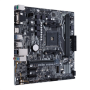 Asus PRIME A320M-K Processor family AMD Processor socket AM4 Max. 32GB, DDR4 Memory slots 2 Supported hard disk drive interfaces M.2, PCI Express 3.0, Serial ATA Number of SATA connectors 4 Chipset AMD A Micro ATX