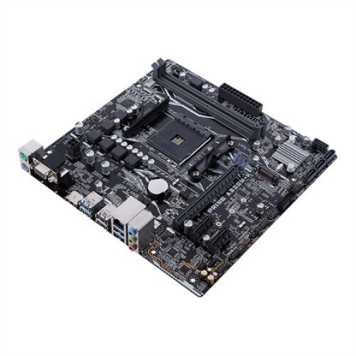 Asus PRIME A320M-K Processor family AMD Processor socket AM4 Max. 32GB, DDR4 Memory slots 2 Supported hard disk drive interfaces M.2, PCI Express 3.0, Serial ATA Number of SATA connectors 4 Chipset AMD A Micro ATX