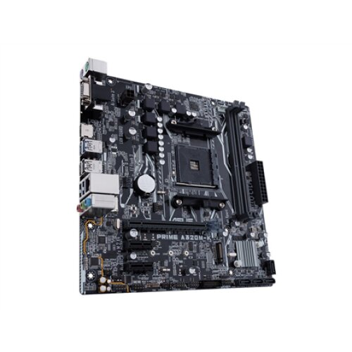 Asus PRIME A320M-K Processor family AMD Processor socket AM4 Max. 32GB, DDR4 Memory slots 2 Supported hard disk drive interfaces M.2, PCI Express 3.0, Serial ATA Number of SATA connectors 4 Chipset AMD A Micro ATX