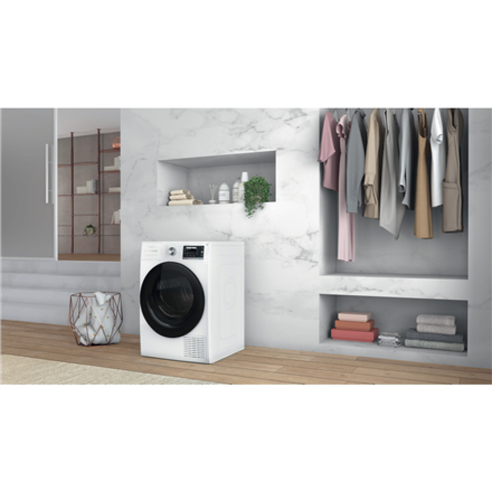 Whirlpool Dryer Machine with Heat Pump , W6 D84WB EE , Energy efficiency class A+++ , Front loading , 8 kg , LCD , Depth 65.6 cm , White