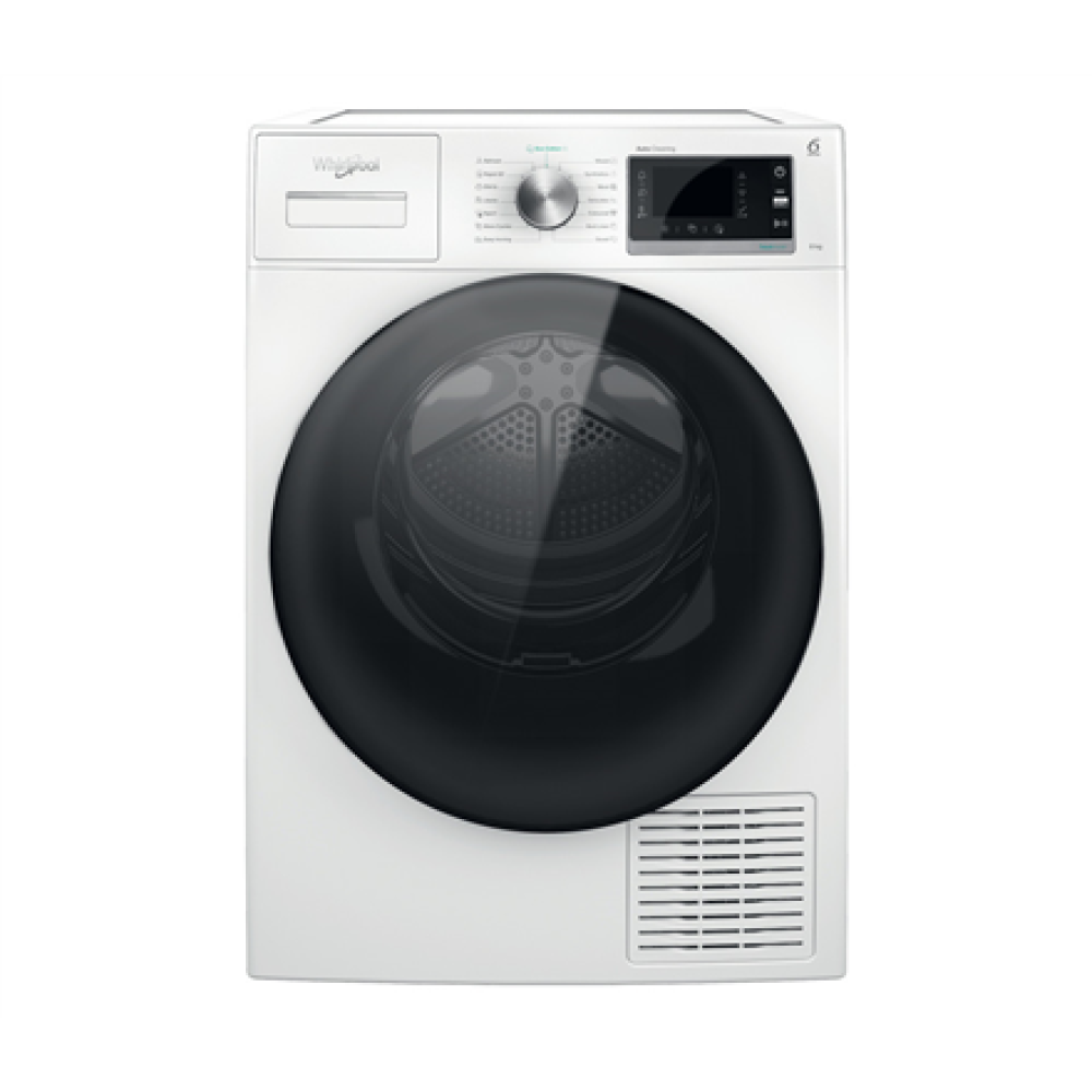 Whirlpool Dryer Machine with Heat Pump , W6 D84WB EE , Energy efficiency class A+++ , Front loading , 8 kg , LCD , Depth 65.6 cm , White