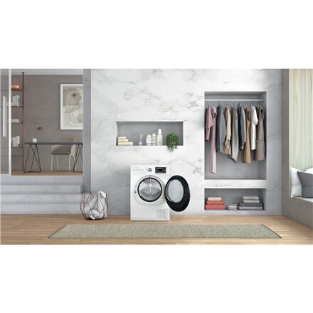 Whirlpool Dryer Machine with Heat Pump , W6 D84WB EE , Energy efficiency class C , Front loading , 8 kg , LCD , Depth 65.6 cm , White