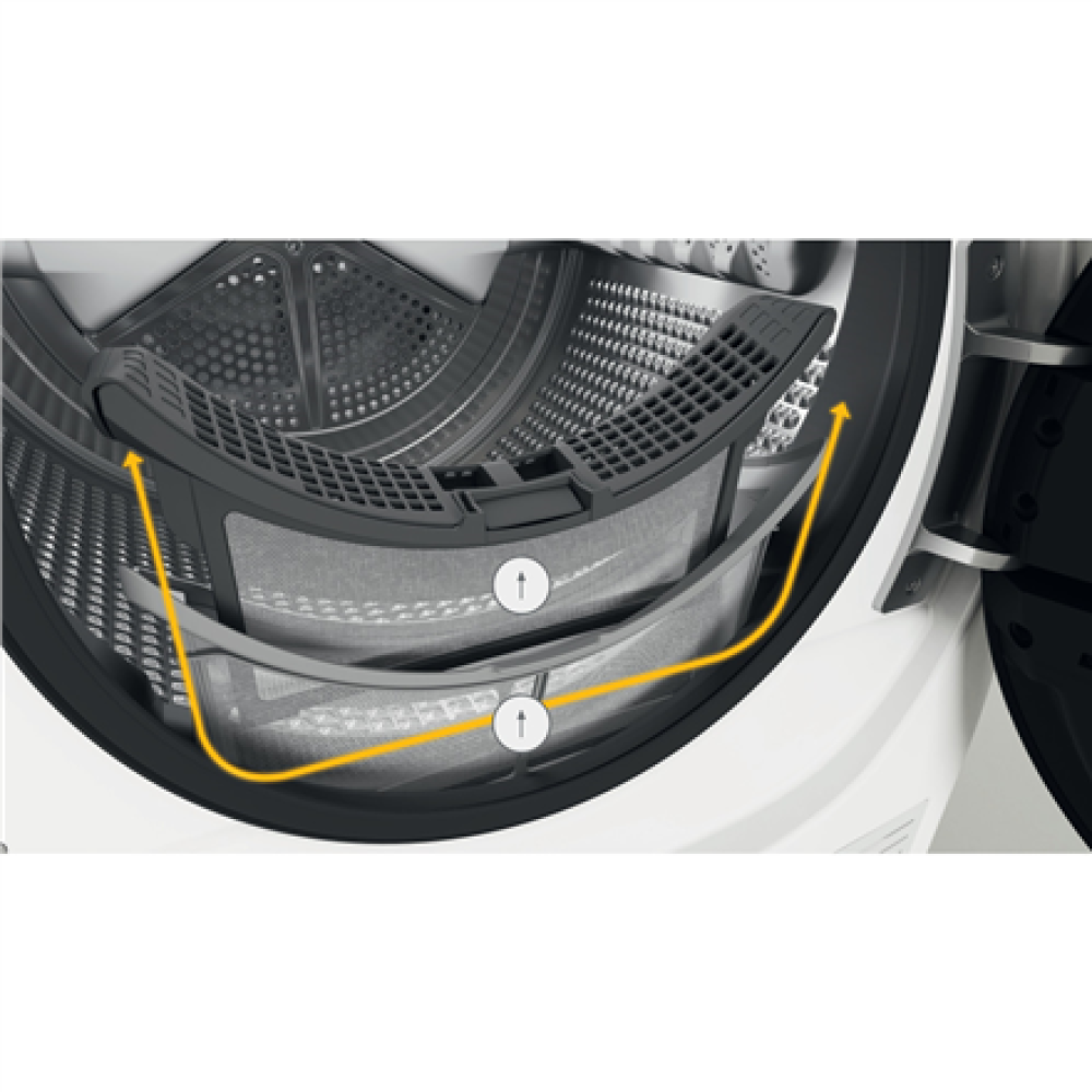 Whirlpool Dryer Machine with Heat Pump , W6 D84WB EE , Energy efficiency class A+++ , Front loading , 8 kg , LCD , Depth 65.6 cm , White