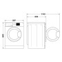 Whirlpool Dryer Machine with Heat Pump , W6 D84WB EE , Energy efficiency class C , Front loading , 8 kg , LCD , Depth 65.6 cm , White